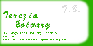 terezia bolvary business card